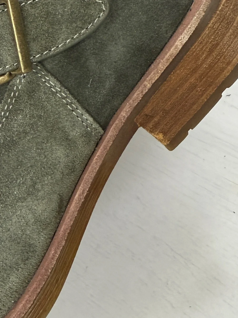 Sofft Women's Brocke Boot Size 8 Short Olive Green Suede Boho Waterproof Shoe